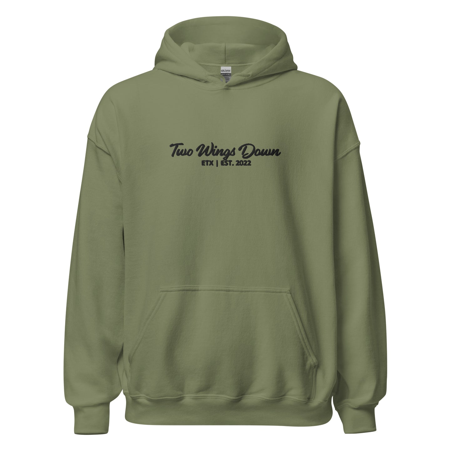 Embroidered Black TWD Script Hoodie