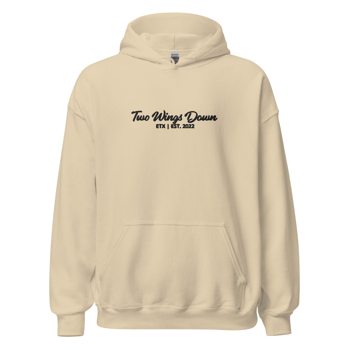 Embroidered Black TWD Script Hoodie